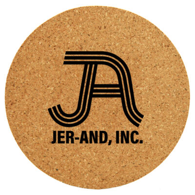 4" Round Cork Coaster Thumbnail