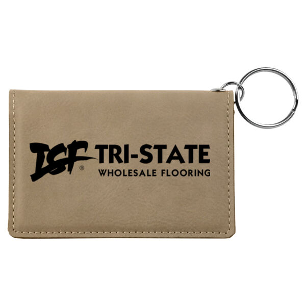 Laserable Leatherette Keychain/ID Holder Thumbnail