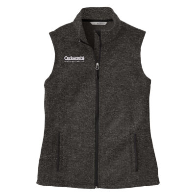 Port Authority® Ladies Sweater Fleece Vest Thumbnail