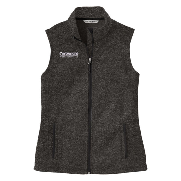 Port Authority® Ladies Sweater Fleece Vest Thumbnail