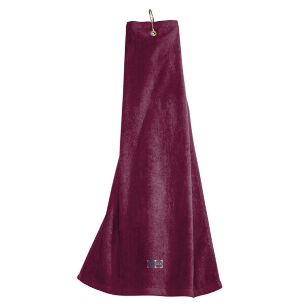 Grommeted Tri Fold Golf Towel  Thumbnail